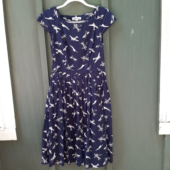 Modcloth blue airplane dress - Picture 6 of 9